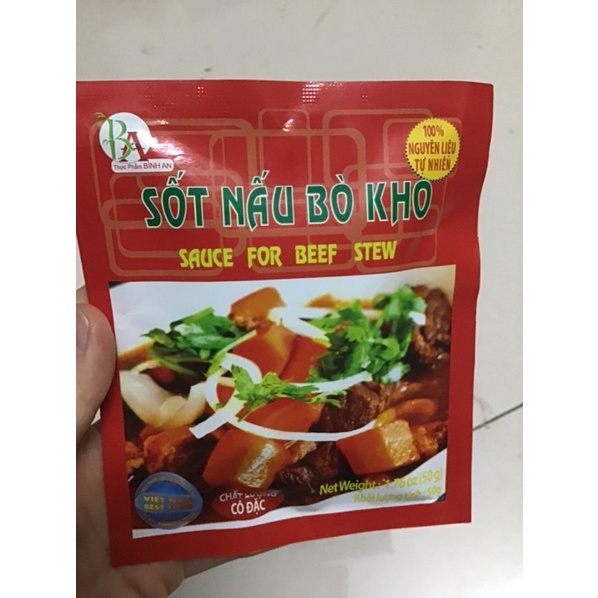 Sốt nấu bò kho Bình An gói 50g date mới