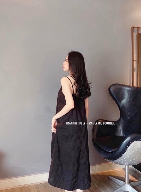 VNU205 - VÁY MAXI ĐŨI XƯỚC 2 DÂY CHÉO LƯNG | BigBuy360 - bigbuy360.vn