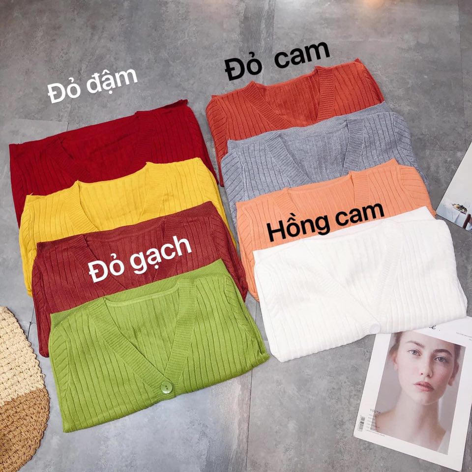 Áo cardigan len mịn 3 KHUY siêu cá tính