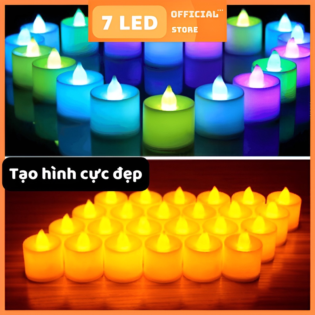 Nến điện tử mini , đèn led nến decor tặng kèm pin, dùng trang trí,tỏ tình,tiệc cưới