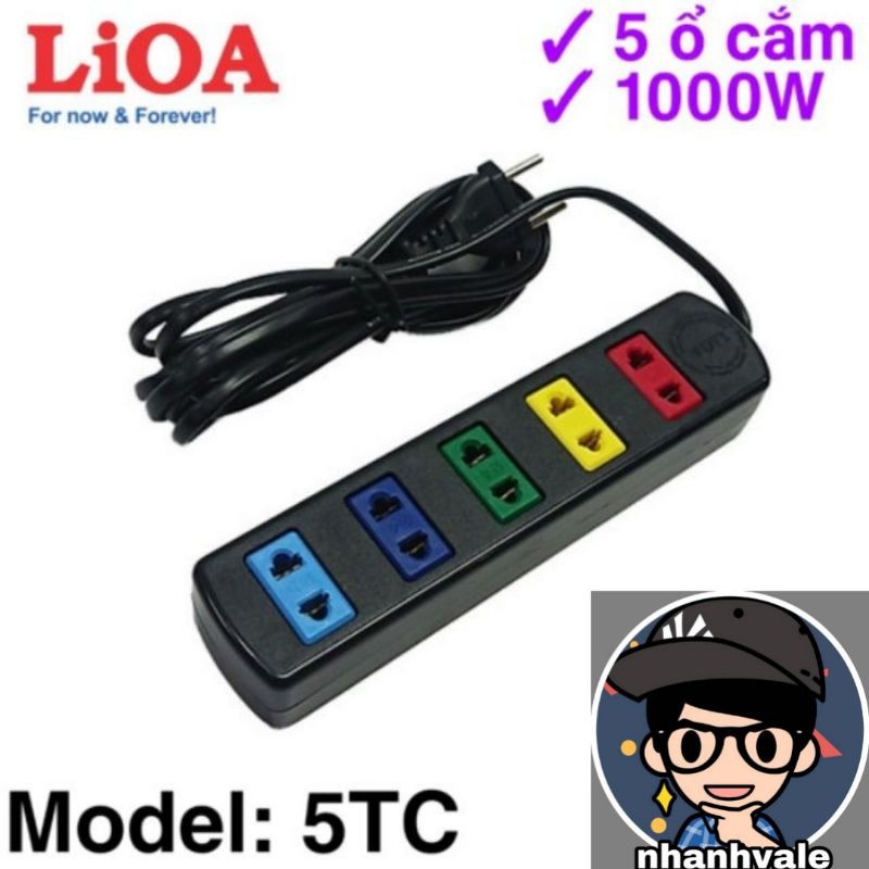 Ổ cắm điện LiOA 5TC, 5 ổ cắm