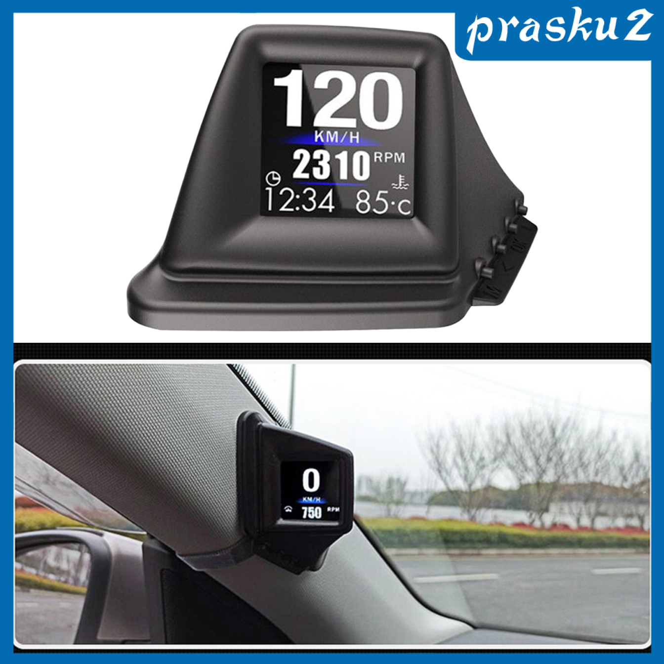 [PRASKU2]Car Head Up Display GPS OBD2 OBD Driving Computer Voltmeter LCD Screen