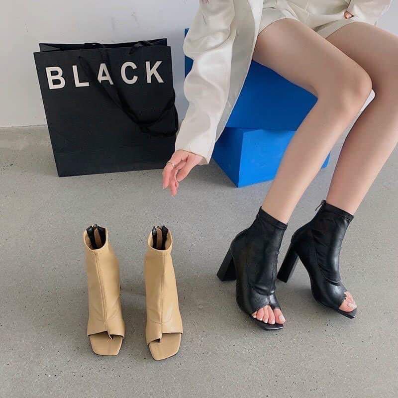 HOT SALE Bốt Sỏ Ngón Cổ Cao Fullbox 454