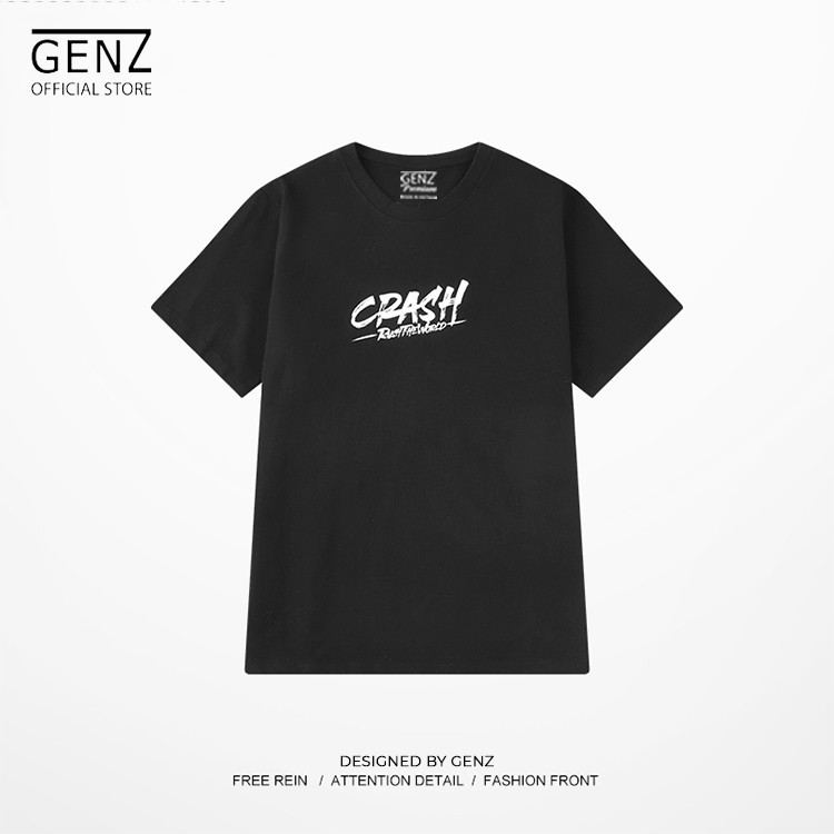 [Mã FASHIONMALLT4 giảm 15% đơn 150K] Áo thun tay lỡ GENZ dáng Unisex form rộng phong cách Ulzzang Frist The GRagon - Z86 | WebRaoVat - webraovat.net.vn