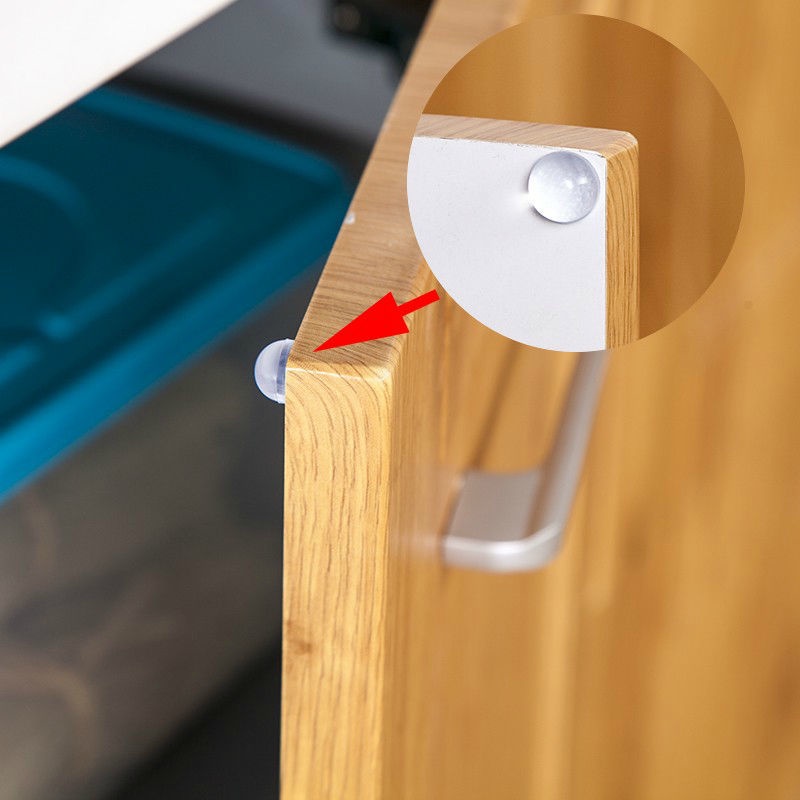 Set 100 miếng dán tự dính chống va chạm trang trí cửa nắp bồn vệ sinh đa năng với nhiều màu tùy chọn