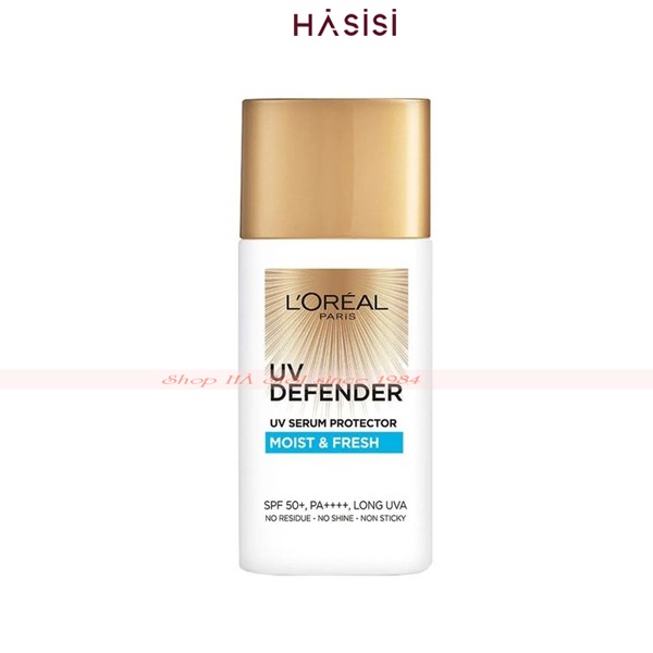 Chống Nắng Dưỡng Ẩm , Mịn Mượt Da L'OREAL - UV Defender Moist &amp; Fresh SPF50+/PA++++ 50ml (Viền Xanh Dương)