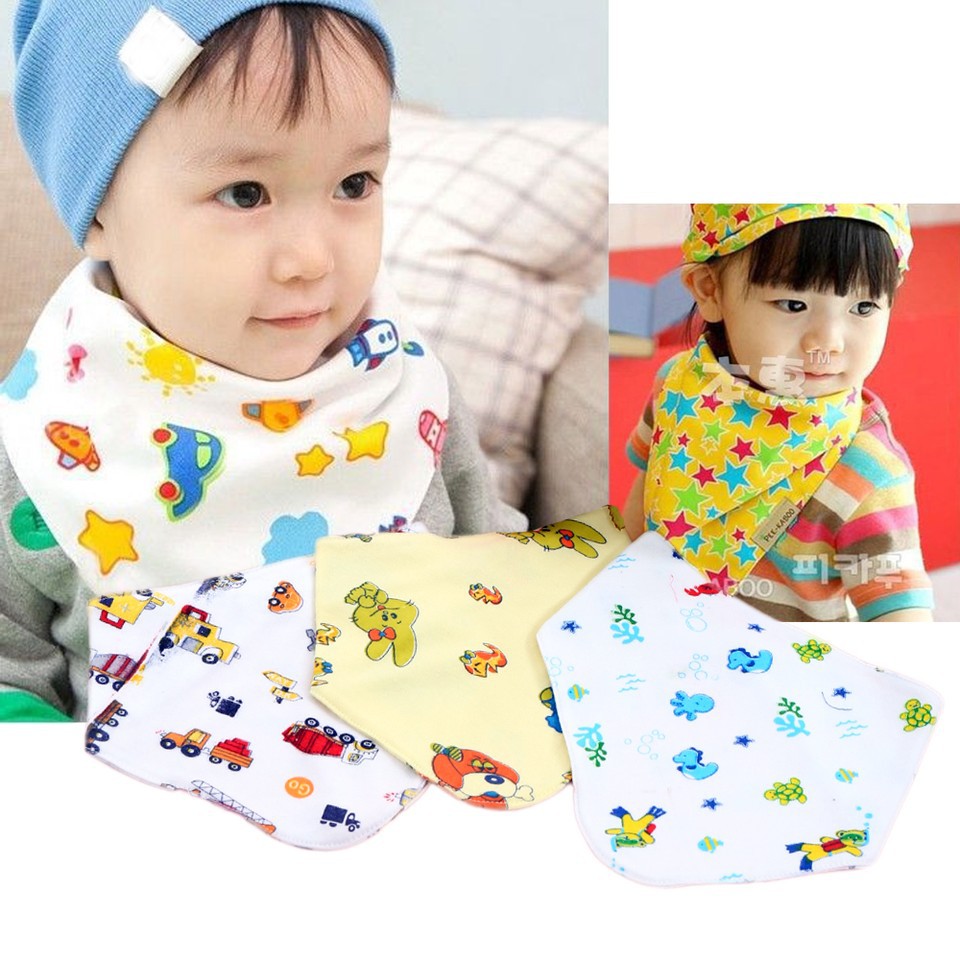 Yếm tam giác cotton ( combo 10 cái giá 65k )