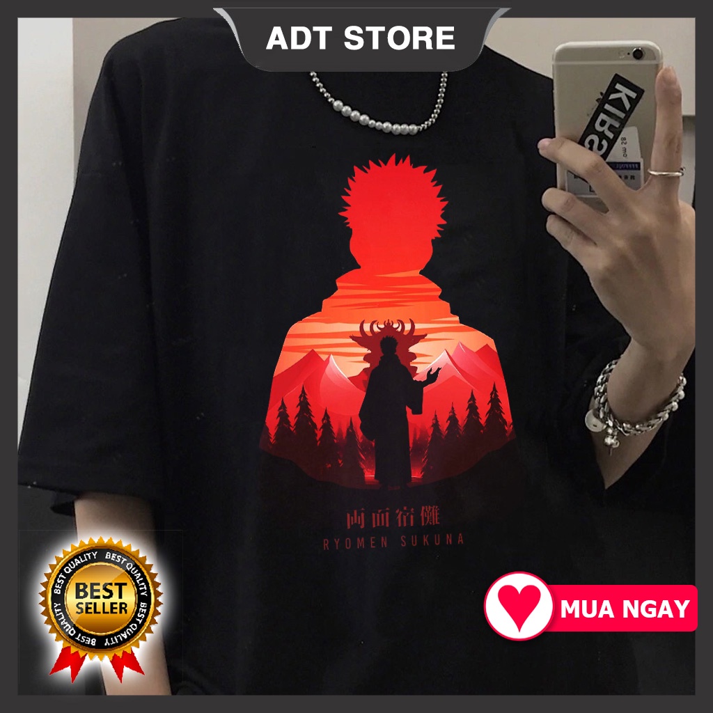 Top 4 Mẫu Áo Phông Jujutsu Kaisen Anime T-shirt Ryomen Sukuna mẫu mới cực chât độc đẹp giá rẻ