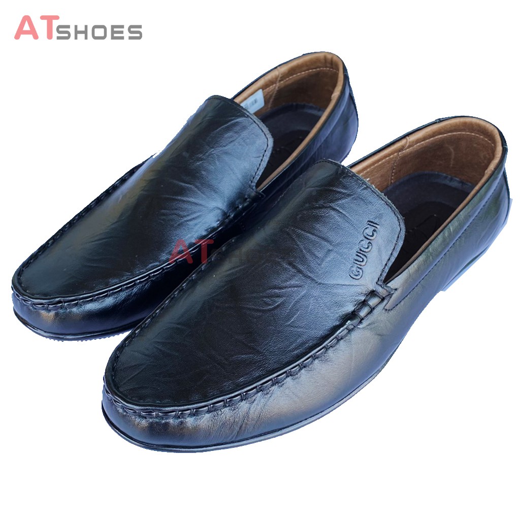 Giày Mọi Nam Giày Nam Da Bò Cao Cấp Atshoes Siêu Bền Êm Chân Phù Hợp Mọi Lứa Tuổi GDAT011