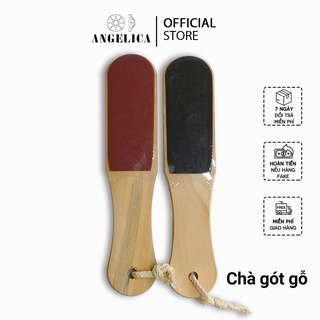 Dụng Cụ Chà Gót Chân Cán Gỗ Tẩy Tế Bào Chết ANGELICA CGG