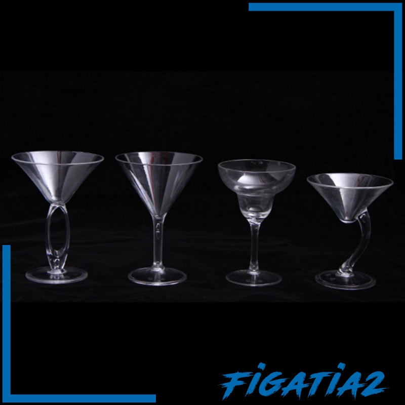 [FIGATIA2] Stylish Martini Glass Cocktail Goblet Wine Champagne Drink Cup 190ml Premium