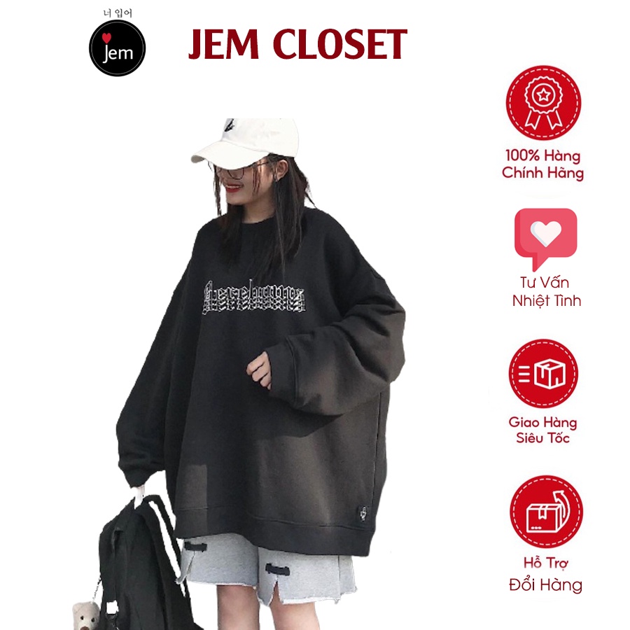 Áo Hoodie Tay Dài Dáng Rộng In Chữ Phong Cách Hàn Quốc Dễ Thương Cho Nữ BERE 3 Màu Đen Trắng Xám -10017