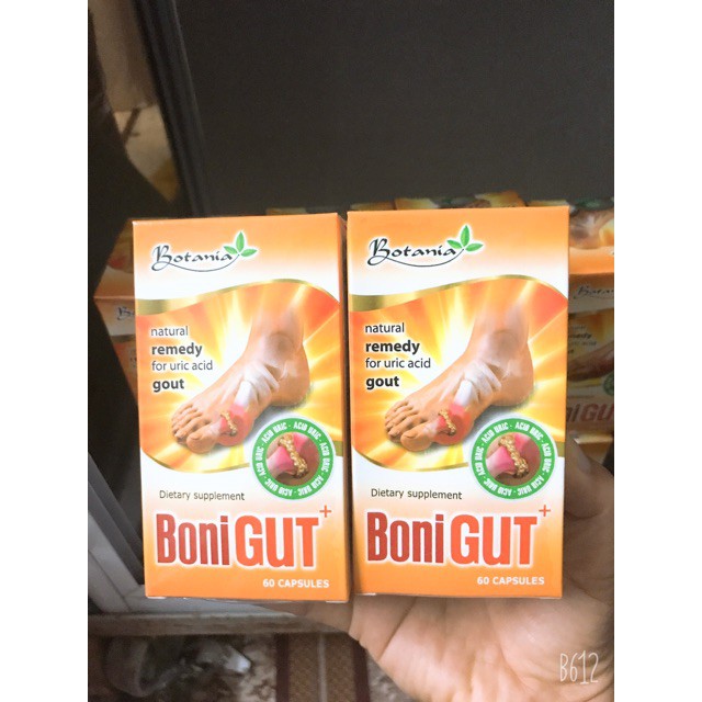 BoniGut Hộp 60 Viên - Giảm nguy cơ, triệu chứng bệnh gout