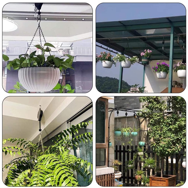 [Bán Chạy Promos] Móc Treo Chậu Hoa / Chậu Hoa Có Thể Nâng / Móc Treo Chậu Có Thể Thu Gọn