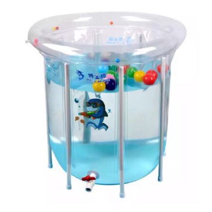 Bể bơi thành cao cho bé sơ sinh Doctor Dolphin 70x70; 80x80cm