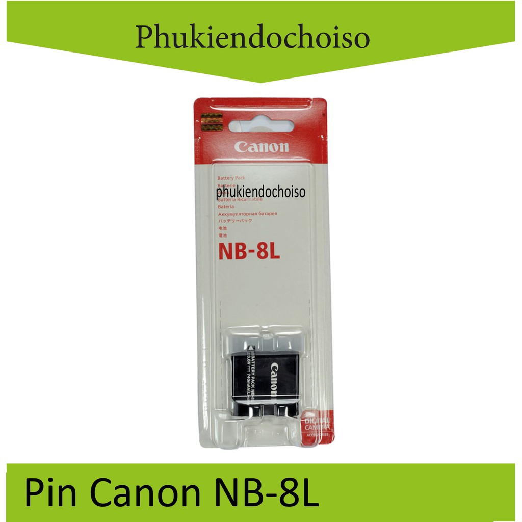 Pin máy ảnh Canon NB-8L, DUNG LƯỢNG CAO