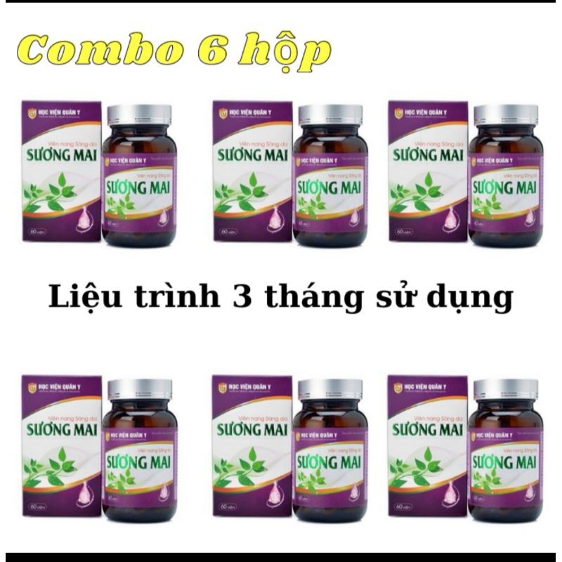 6 Hộp Viên Sáng Da Sương Mai - Học viện Quân Y