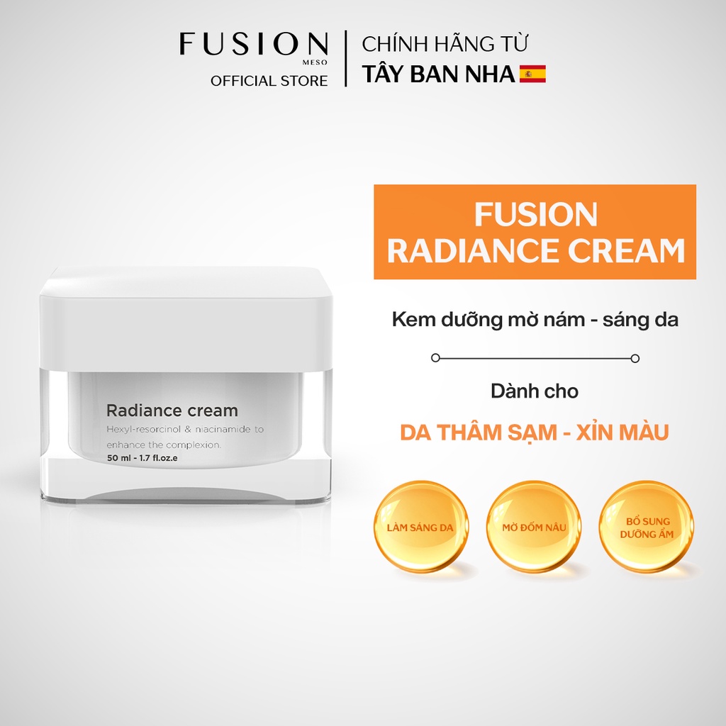 Kem dưỡng hỗ trợ mờ nám sáng da Fusion Radiance Cream 50ml