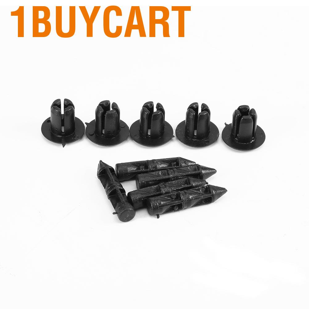 Set 100 đinh tán 6mm bằng nhựa cho xe máy Honda Yamaha Suzuki