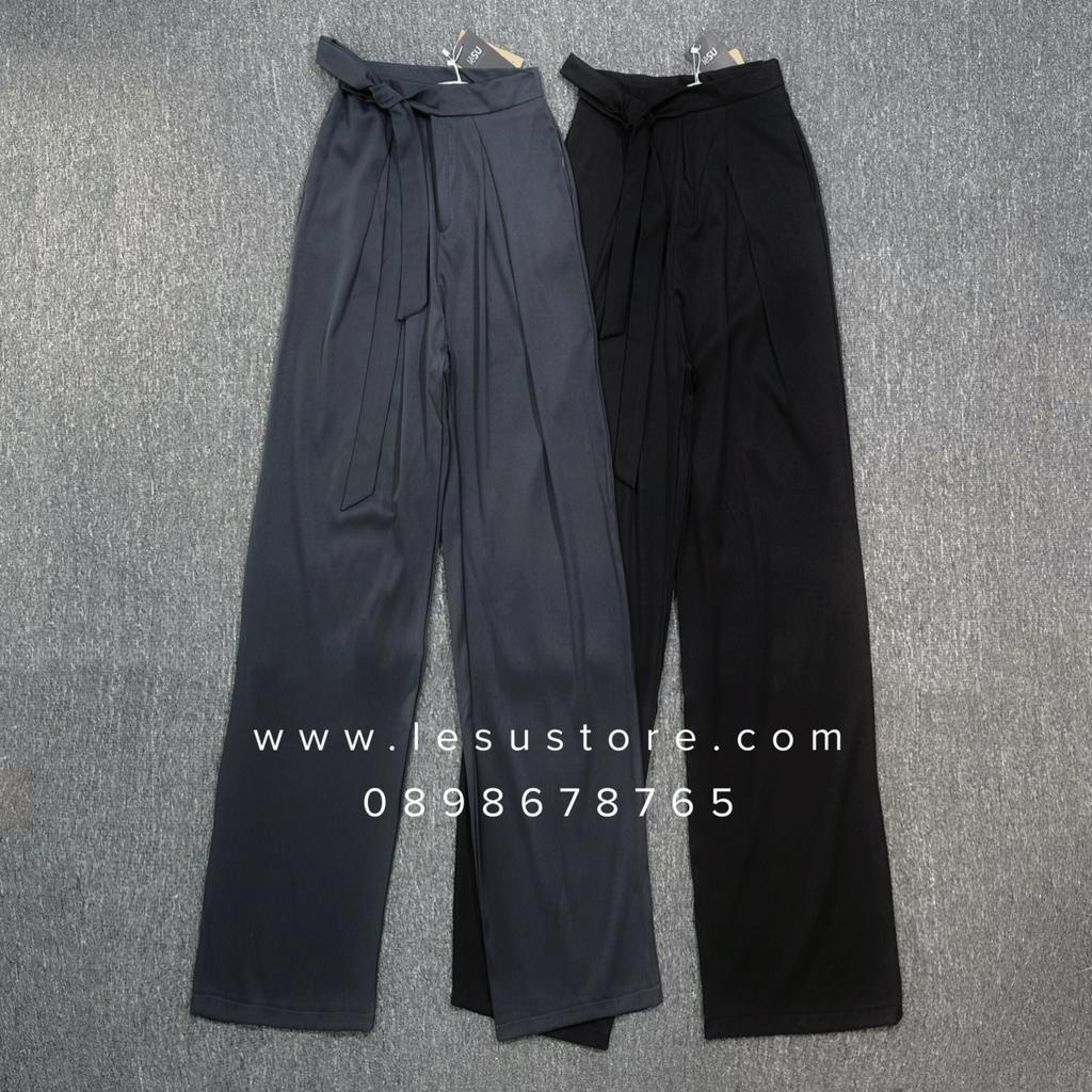 ẢNH TỰ CHỤP Quần Culottes thắt lưng xếp li 100cm