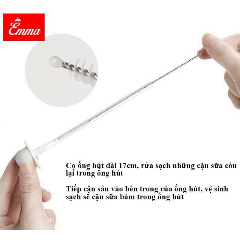 Cọ bình sữa silicon cao cấp Emma