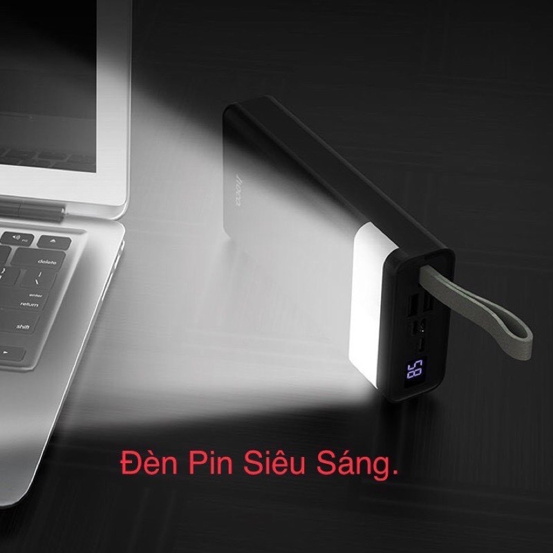 Sạc Dự Phòng 30000mah Hoco J73 ✔ Tích Hợp Đèn  ✔ Led Báo Pin - Bảo Hành 6 Tháng