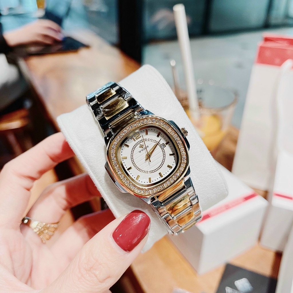 Hàng Cao Cấp - siêu phẩm - Đồng hồ NỮ Wwoor 8874 - full box - lỗi 1 đổi 1