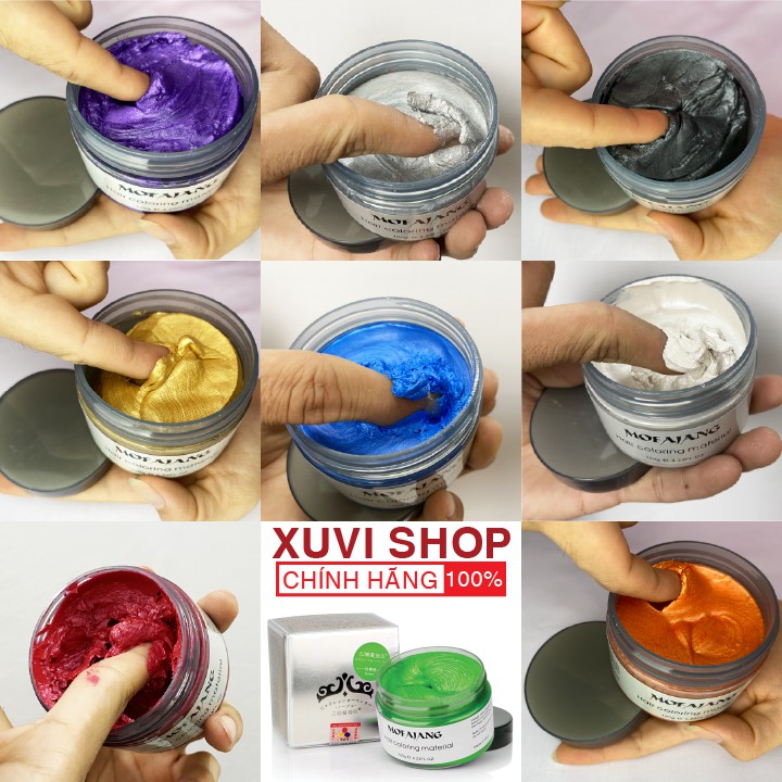 Sáp Vuốt Nhuộm Tóc Đổi Màu Tạm Thời Cao Cấp MOFAJANG Nhật Bản 9 Màu 120g Chính Hãng (xám khói, xanh dương) - XUVI SHOP | BigBuy360 - bigbuy360.vn