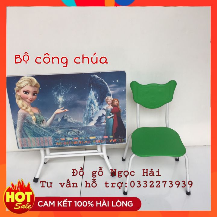 Bộ bàn gấp học sinh sinh viên chân cao 50cm kèm ghế gấp gọn 💖FREE SHIP Toàn Quốc💖