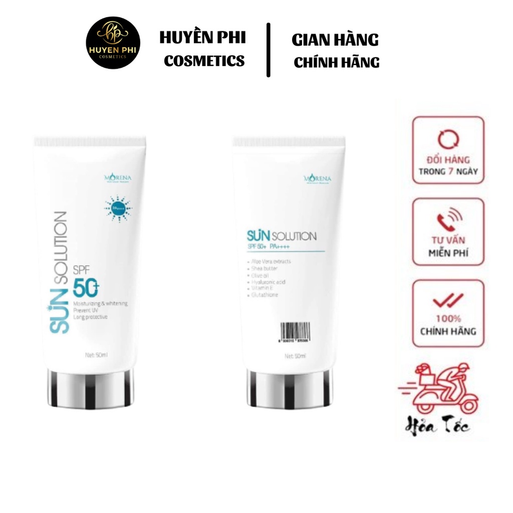 Kem Chống Nắng HUYỀN PHI MORENA SUN SOLUTION SPF 50++