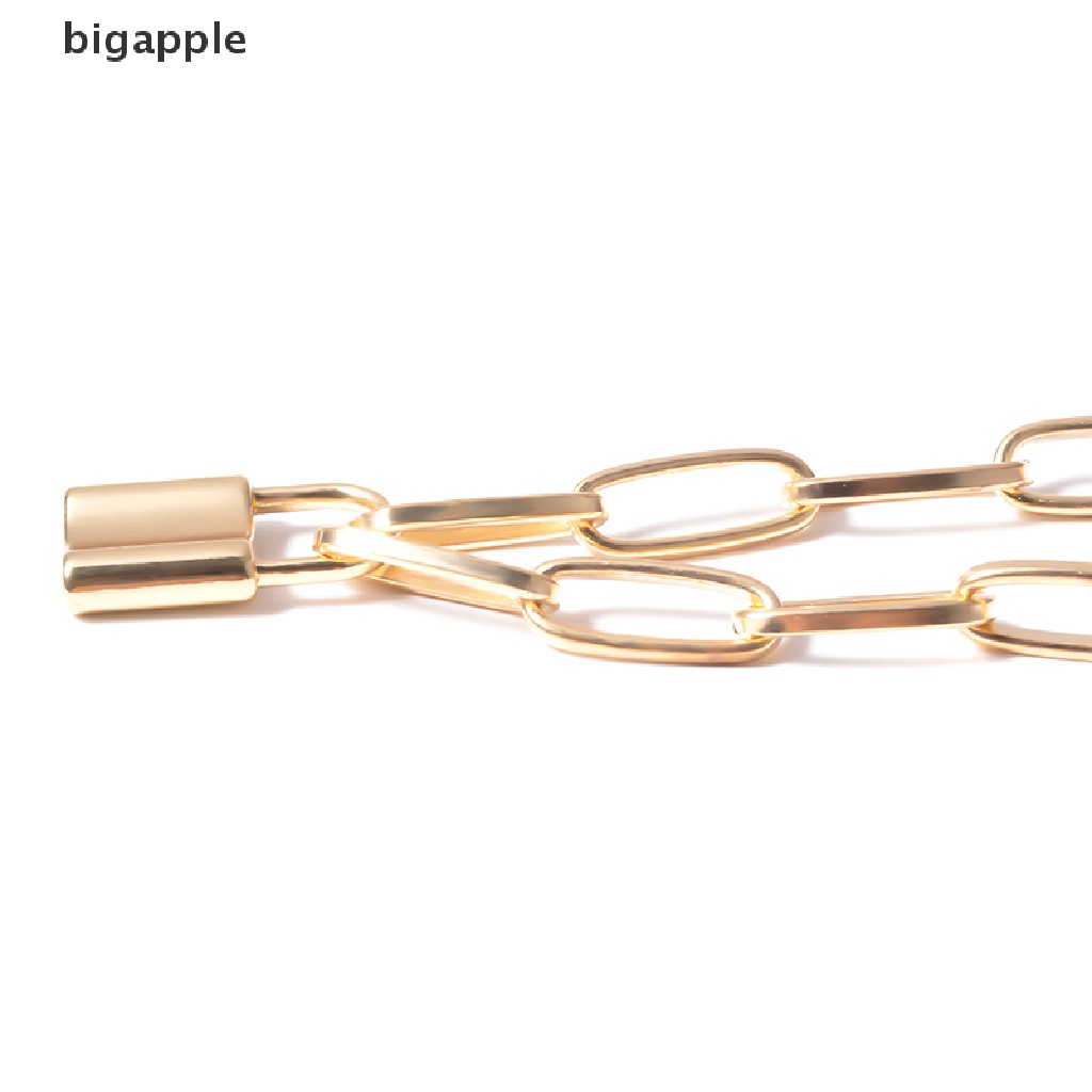 Vòng cổ Mặt Ổ Khóa Phong Cách Punk Hiphop Cá Tính Dành Cho Nam Và Nữ