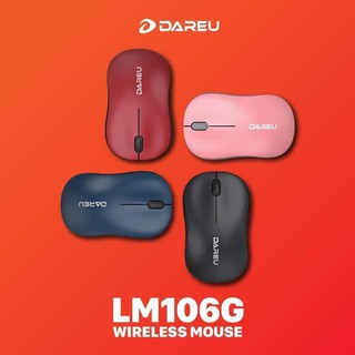 Chuột không dây dareu lm106g black/ red /blue / pink - bảo hành 24 tháng !!