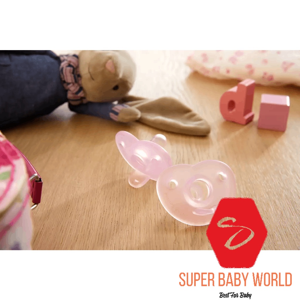 Bộ 2 ti ngậm silicone Soothie Philips Avent cho trẻ từ 0-6 tháng