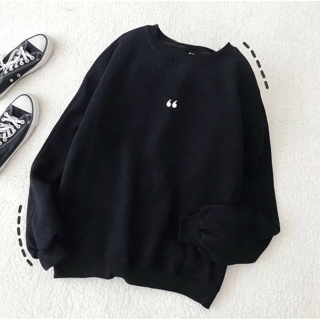 [Mã WARUN27 giảm 12k đơn 99k] Áo Sweater DẤU PHẨY Unisex (Bo VẢI) 1hitshop | BigBuy360 - bigbuy360.vn