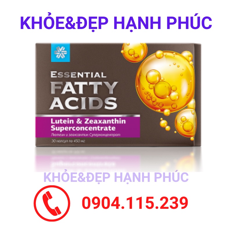 Thực phẩm bảo vệ sức khỏe Essential fatty Lutein & zeaxanthin superconcentrate – 30 viên/hộp