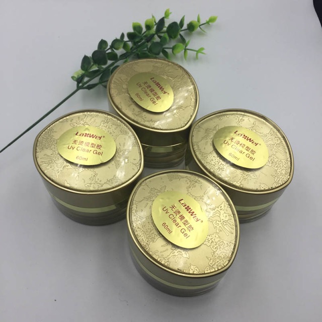 Gel nắp Lawei chính hàng không nóng- 3 màu- trắng-trong-Hồng -15ml