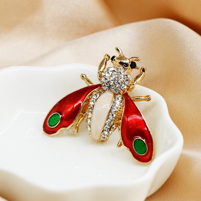 Ghim Cài Áo Hình Ong Đính Đá Thời Trang