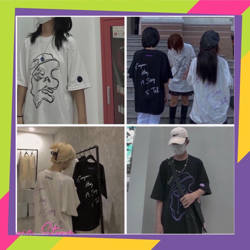 🔥Áo thun tay lỡ dáng rộng unisex size dưới 85kg chất thun gấu store - Sadboiz Story
