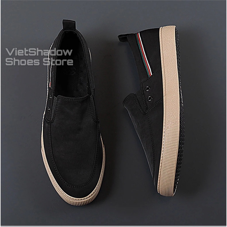 Slip on - Giày lười vải nam cao cấp thương hiệu Shanbu - Vải polyester (vải gió) 5 màu tuyệt đẹp - Mã SP 20835