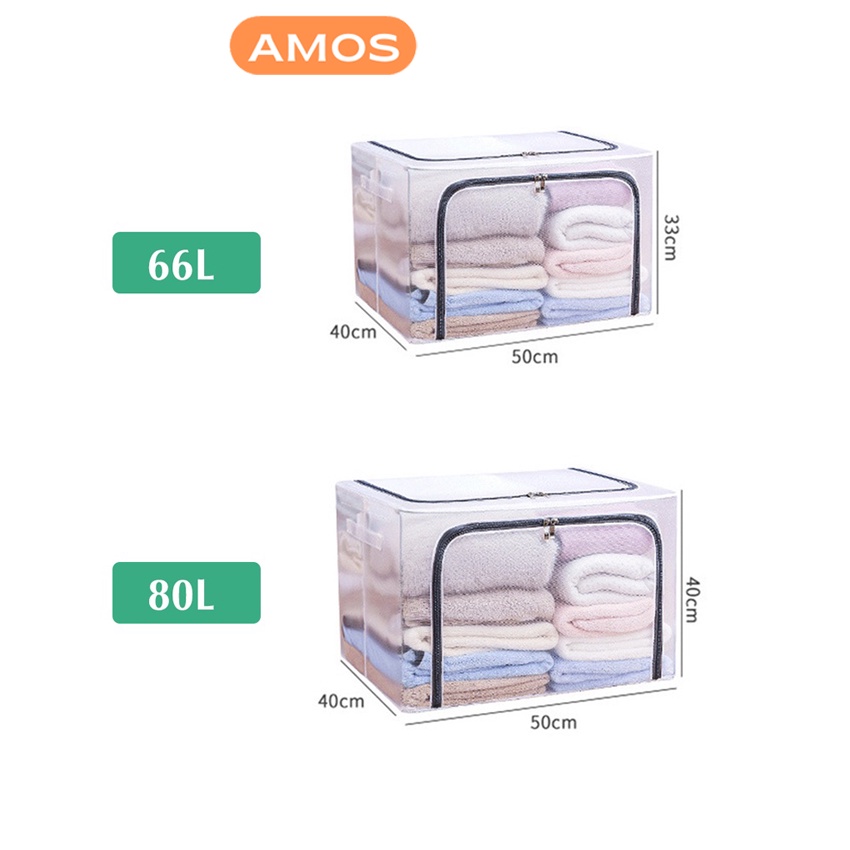 Túi đựng quần áo khung thép AMOS - Gấp gọn tiện lợi, bảo quản quần áo bền đẹp