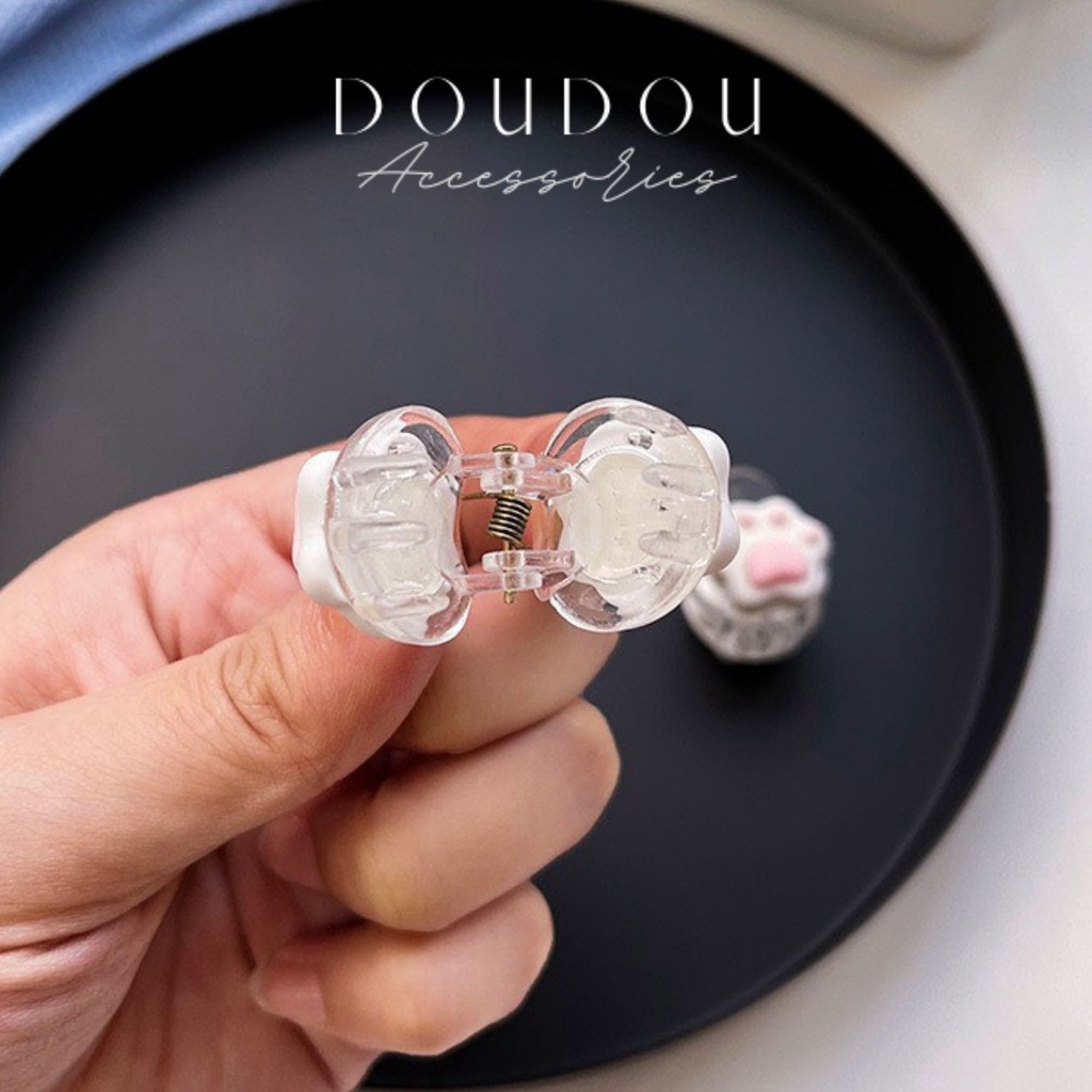 Phụ kiện kẹp tóc xinh Doudou Kẹp càng cua Cặp tóc mái phong cách Hàn Quốc cỡ nhỏ cho nữ hoạ tiết chó đáng yêu ZJ008