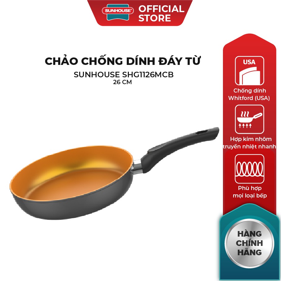 Chảo chống dính Sunhouse SHG1126MCB