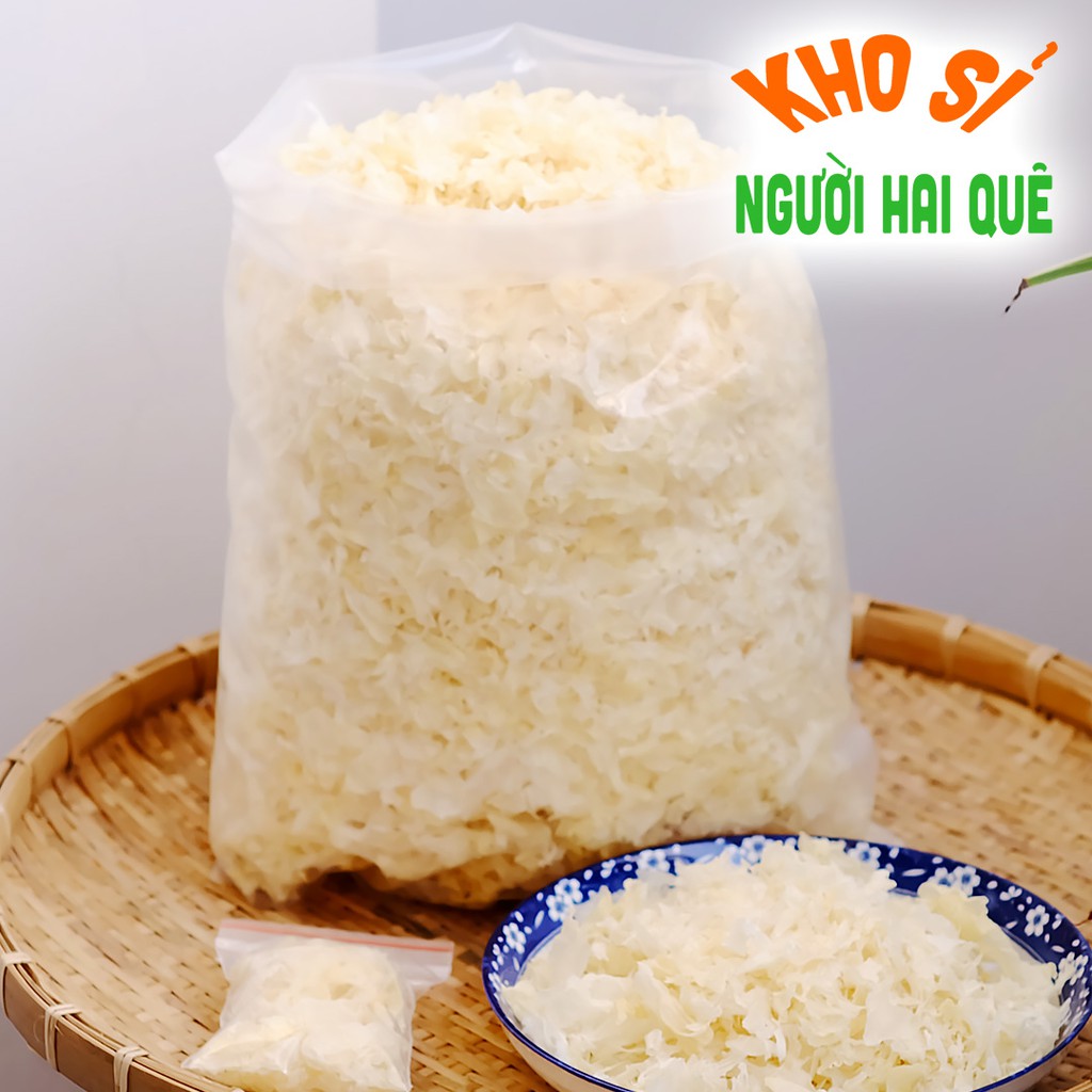 Nấm tuyết khô cắt sẵn SỈ 0,5 KG 💰 KHO SỈ NGƯỜI HAI QUÊ - HAI QUÊ FOODS