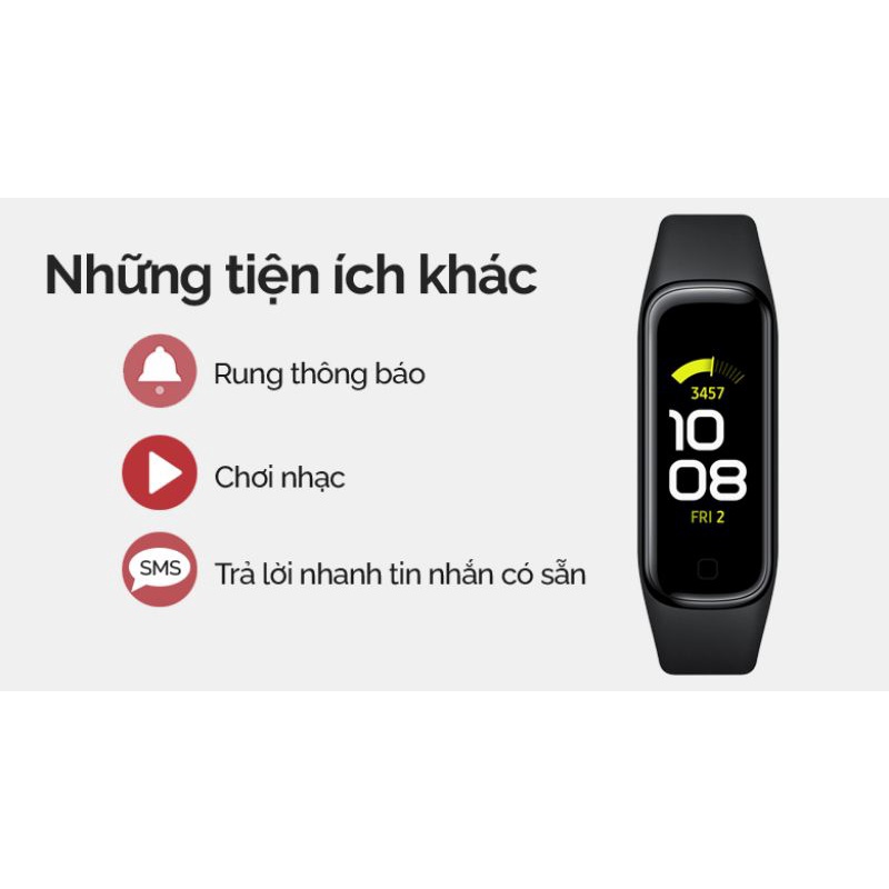 [Mã SKAMCLU9 giảm 10% đơn 100K] Vòng tay thông minh Samsung Galaxy Fit2 SM-R220 - Hàng chính hãng