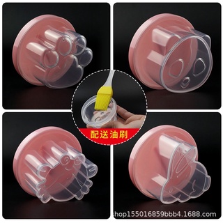 khuôn hấp trứng, bánh, làm thạch, pudding ( bộ 4 khuôn kèm chổi)sambaby1