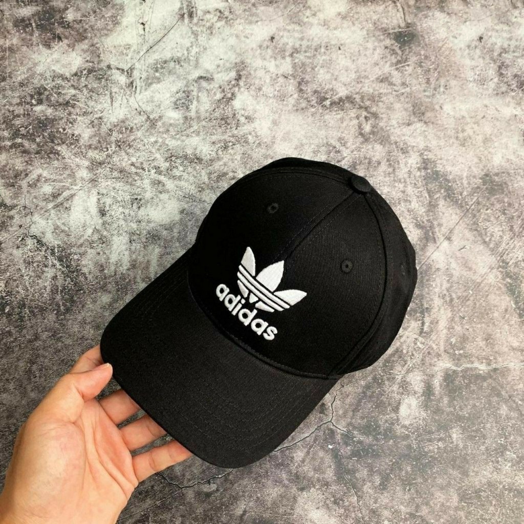 Mũ Nón Adidas Đen Trefoil Baseball Black Cap Ful Tag Code