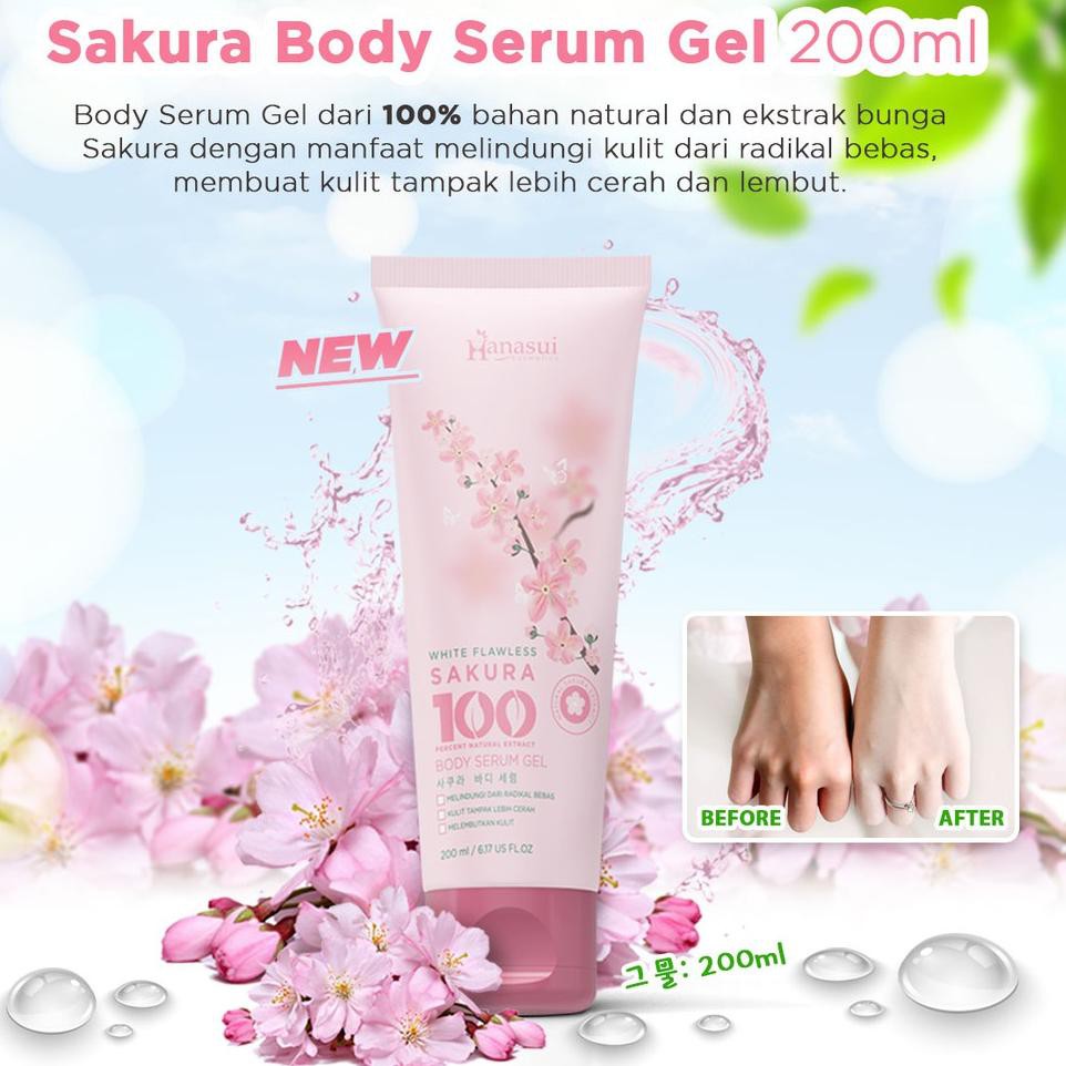 (hàng Mới Về) Serum Dưỡng Da Hanasui - Body Gel - Sakura