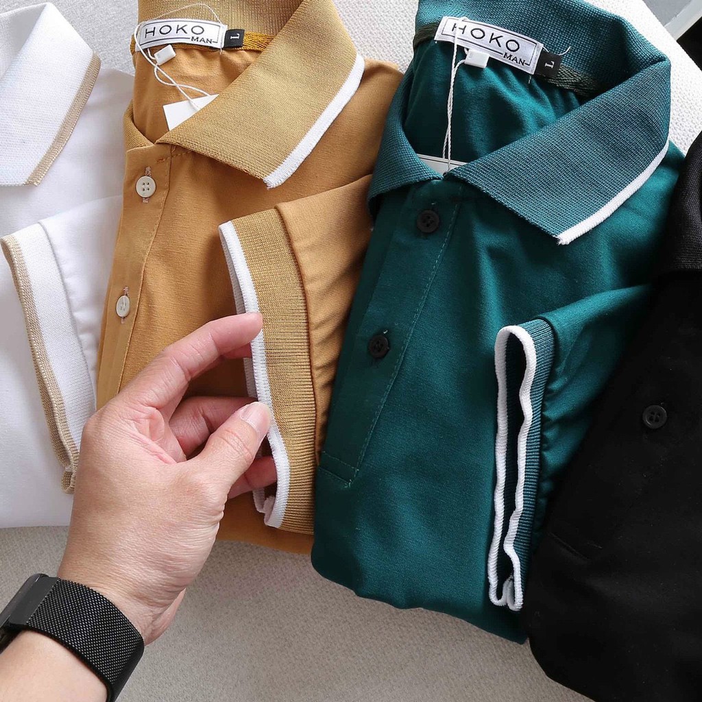 (video+ảnh) Áo thun nam cao cấp áo polo mẫu mới chuẩn đẹp vải chất lượng viền cổ trơn đủ màu