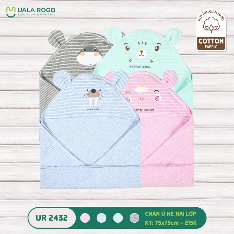 Chăn ủ cotton 2 lớp Ualarogo