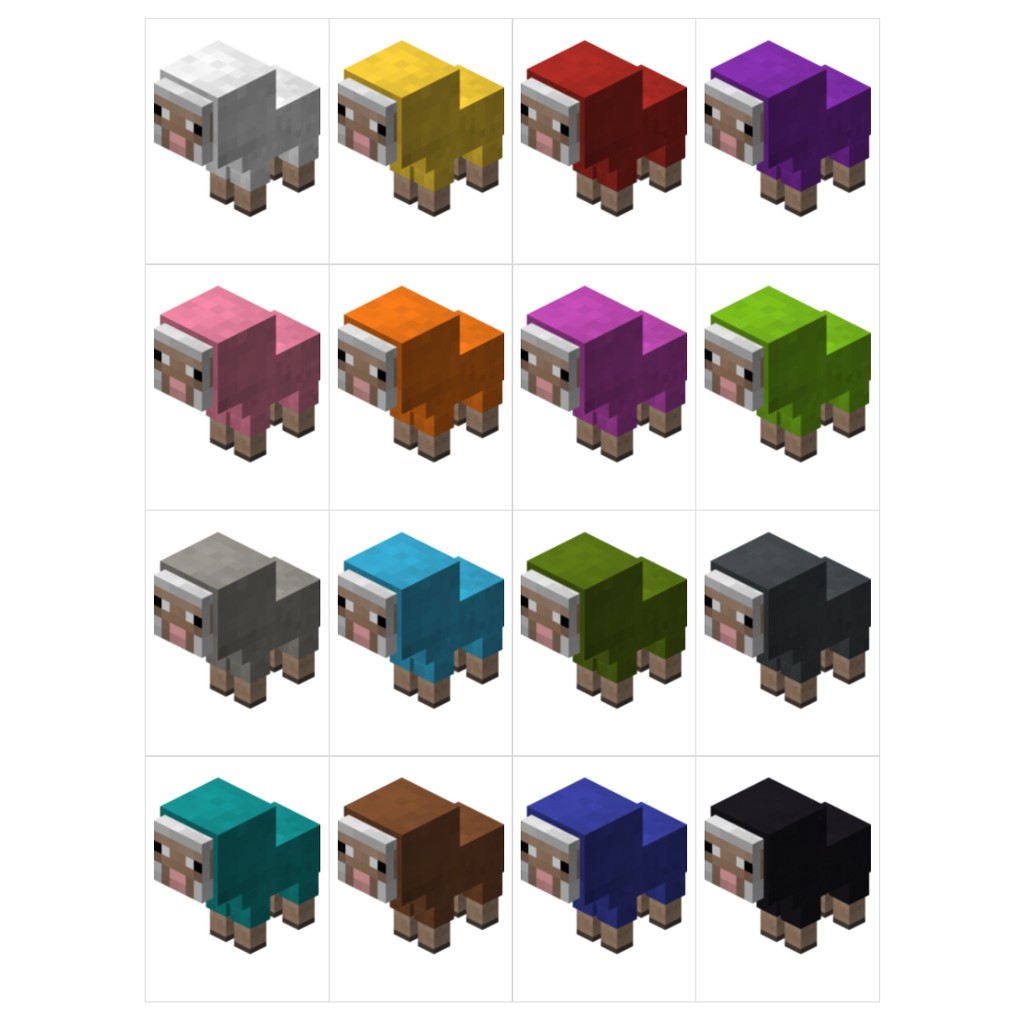 Mô hình giấy Baby sheep – Minecraft